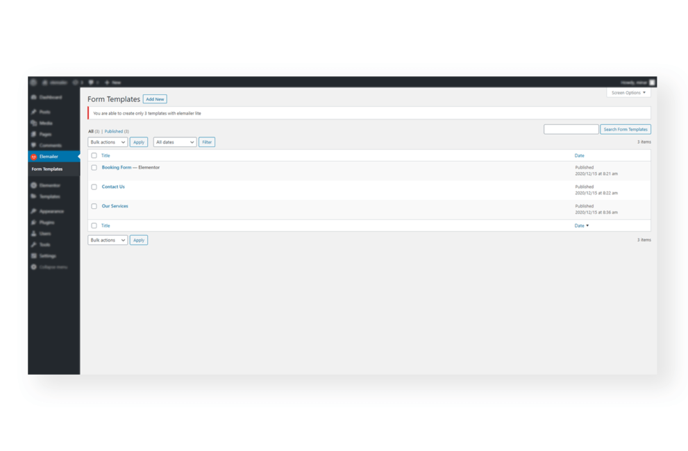 Elementor Pro Form Email Design | Elemailer